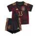 Tyskland Thomas Muller #13 Replika Babykläder Borta matchkläder barn VM 2022 Korta ärmar (+ Korta byxor)